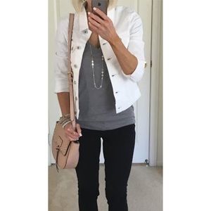 NWOT** White Spring Denim Jacket